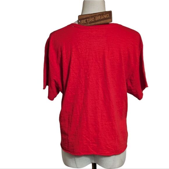 Retro Brand Rutgers Red Cropped Top NWT - Picture 4 of 6